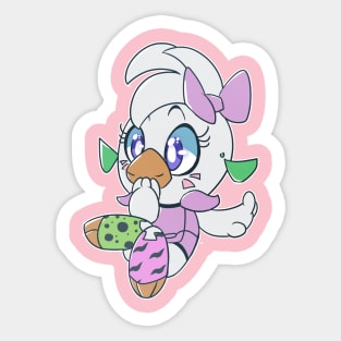 Chibi Fnaf Security Breach Chica Sticker
